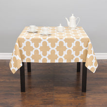 Load image into Gallery viewer, 60 in. Square Trellis Design Cotton Tablecloth (6 Colors)
