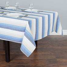 Load image into Gallery viewer, 60 in. Square Striped Cotton Tablecloth (2 Patterns)
