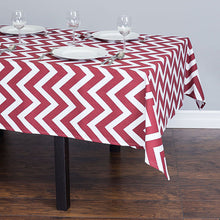 Load image into Gallery viewer, 60 x 84 in. Rectangular Chevron Cotton Tablecloth
