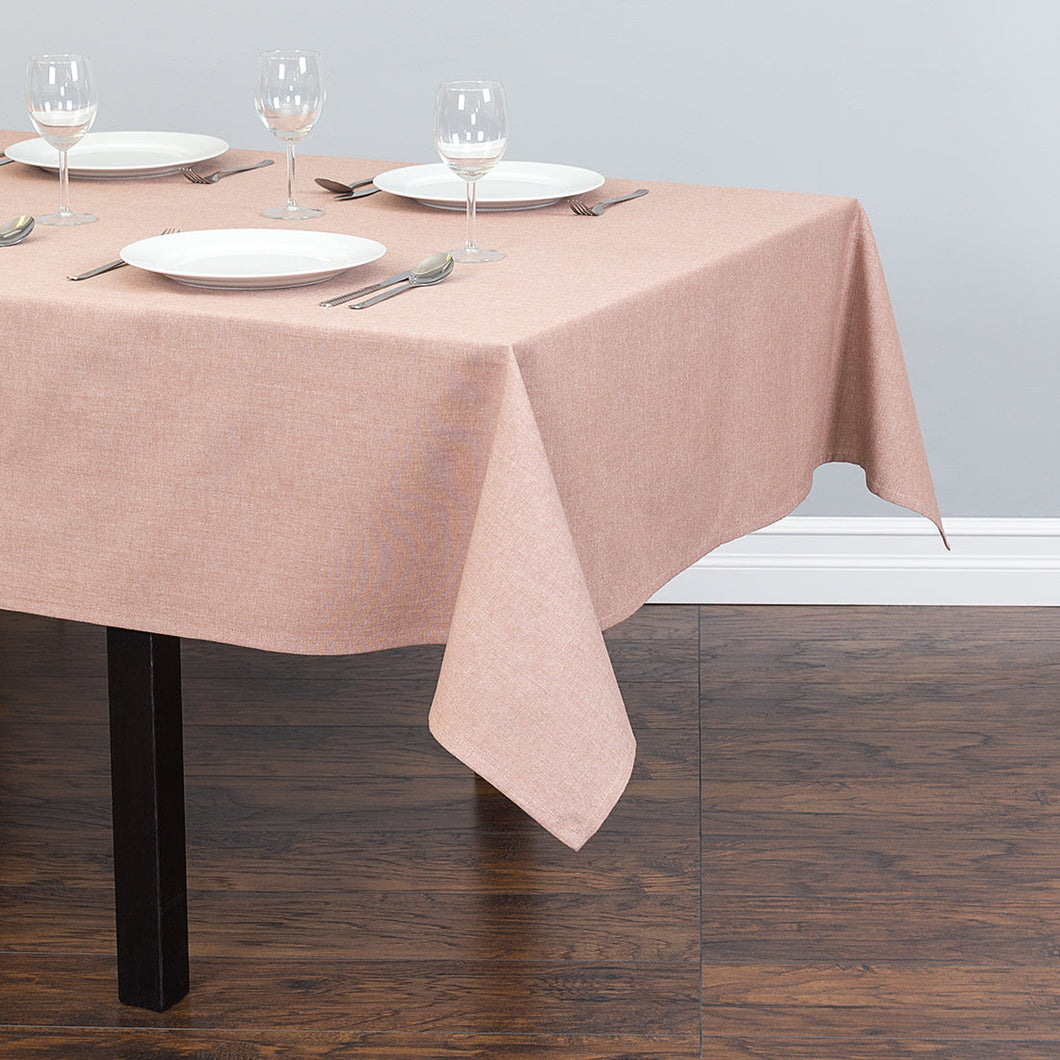 60 x 84 in. Rectangular Chambray Cotton Tablecloth (5 Colors)