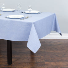 Load image into Gallery viewer, 60 x 84 in. Rectangular Chambray Cotton Tablecloth (5 Colors)
