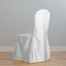 Load image into Gallery viewer, Satin Banquet Chair Cover White
