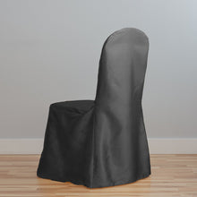 Load image into Gallery viewer, Satin Banquet Chair Cover Black
