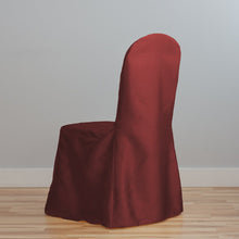 Load image into Gallery viewer, Satin Banquet Chair Cover Burgundy
