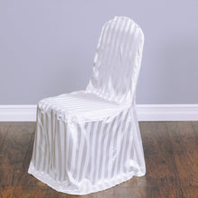 Load image into Gallery viewer, Striped Satin Banquet Chair Cover (5 Colors)
