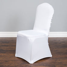 Load image into Gallery viewer, Satin Rosette Stretch Banquet Chair Cover (3 Colors)
