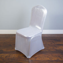 Load image into Gallery viewer, Shimmering Stretch Banquet Chair Cover (7 Colors)
