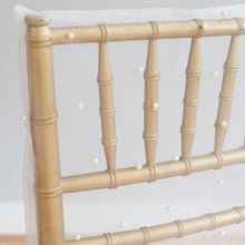 Load image into Gallery viewer, Ethereal Pearl Chiavari Chair Cap White
