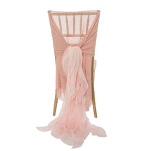 Load image into Gallery viewer, Curly Willow Chiffon Chiavari Chair Cover (3 Colors)
