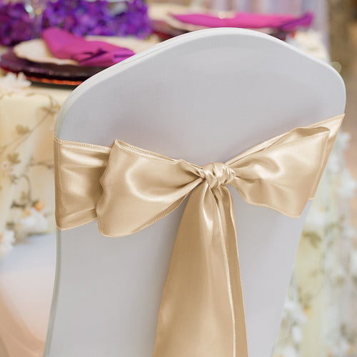 Bargain Satin Sash Beige (10 Pack)