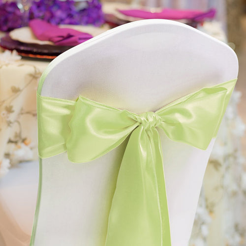Bargain Satin Sash Tea Green (10 Pack)