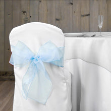 Load image into Gallery viewer, Organza Sash Baby Blue (10 Pack)
