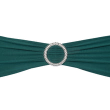 Load image into Gallery viewer, Stretch Chair Sash Hunter Green With Round Buckle 5/Pack
