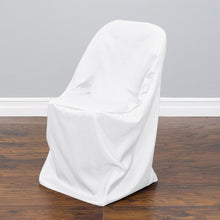 Load image into Gallery viewer, Bargain Polyester Folding Chair Cover White (5/Pack)
