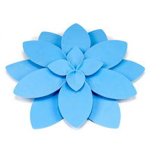 Load image into Gallery viewer, 15 in. Blue Foam Dahlia Wallflower
