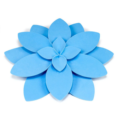 15 in. Blue Foam Dahlia Wallflower
