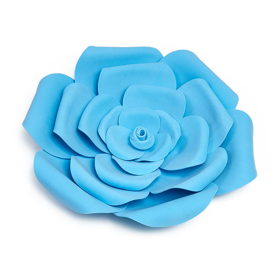 15 in. Blue Foam Peony Wallflower