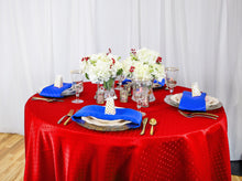 Load image into Gallery viewer, 90 in. Round Square-Point Damask Tablecloth (3 Colors)
