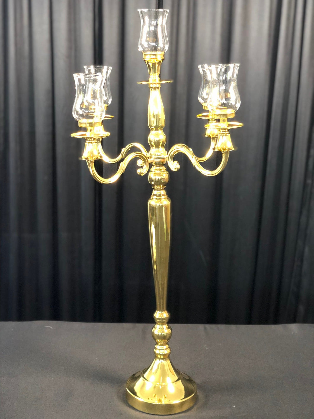 30 in. Vintage Candelabra Gold