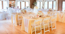 Load image into Gallery viewer, 90 X 132 in. Rectangular with Round Corners Polyester Tablecloth
