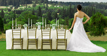 Load image into Gallery viewer, 90 X 156 in. Rectangular with Round Corners Polyester Tablecloth
