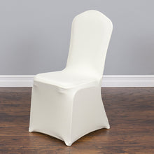 Load image into Gallery viewer, Premium Stretch Banquet Chair Cover Ivory
