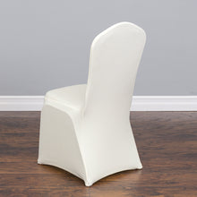 Load image into Gallery viewer, Premium Stretch Banquet Chair Cover Ivory
