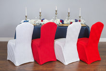 Load image into Gallery viewer, Wavy Stretch Banquet Chair Cover (9 Colors)
