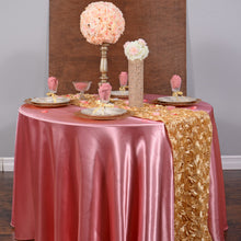 Load image into Gallery viewer, 14 X 108 in. Rosette Satin Table Runner (12 Colors)
