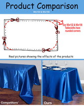 Load image into Gallery viewer, 90 X 132 in. Rectangular with Round Corners Polyester Tablecloth
