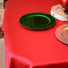 Load image into Gallery viewer, 70 x 120 in. Rectangular Square-point Damask Tablecloth
