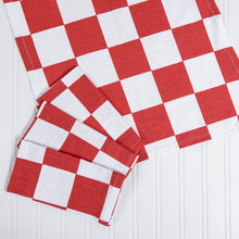 Load image into Gallery viewer, 20 X20 in. Checker Board Cotton Napkins 4/Pack (4 Colors)
