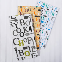 Load image into Gallery viewer, 20 X 20 in. Chef Print Cotton Cotton Napkins 4/Pack (3 Colors)
