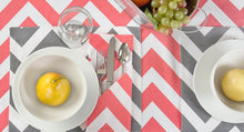 Load image into Gallery viewer, 60 x 84 in. Rectangular Chevron Cotton Tablecloth
