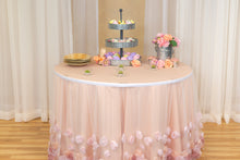 Load image into Gallery viewer, 21 ft. Tulle Rose Table Skirt (2 Colors)
