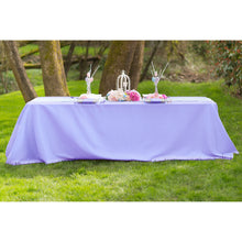 Load image into Gallery viewer, 90 X 156 in. Rectangular with Round Corners Polyester Tablecloth
