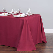 Load image into Gallery viewer, 90 X 132 in. Rectangular with Round Corners Polyester Tablecloth
