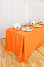 Load image into Gallery viewer, 90 X 156 in. Rectangular with Round Corners Polyester Tablecloth
