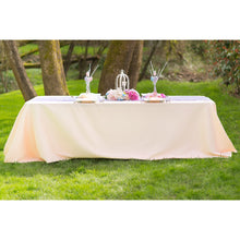 Load image into Gallery viewer, 90 X 156 in. Rectangular with Round Corners Polyester Tablecloth
