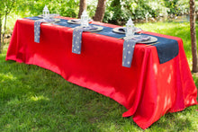 Load image into Gallery viewer, 90 X 156 in. Rectangular with Round Corners Polyester Tablecloth
