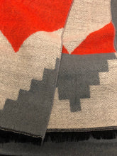 Load image into Gallery viewer, Cashmere Beige Southwestern Blanket Scarf Yellow
