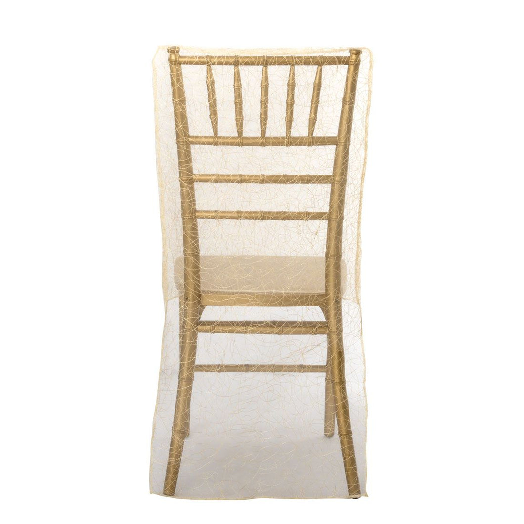 Chiavari Chair Cover Ivory Web Organza