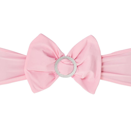 Stretch Chair Bows Pink (5 Pack)